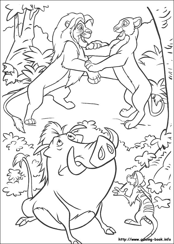 The Lion King coloring picture